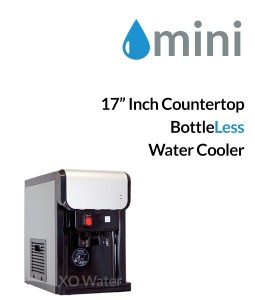 mini bottleless countertop cooler by xo water