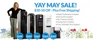 Bottleless cooler sale from XO Water YAY MAY